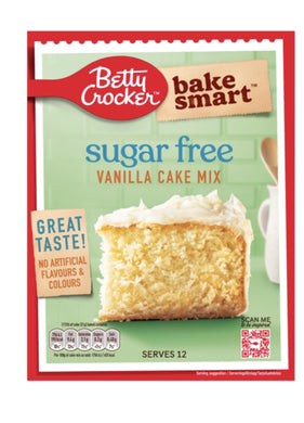 Betty Crocker, Bake Smart, Sugar Free, Vanilla Cake Mix, 350g