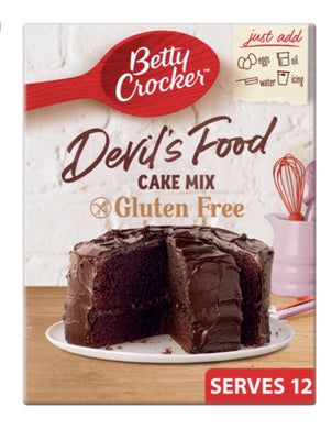 Betty Crocker Gluten Free Devils Food Cake 425G