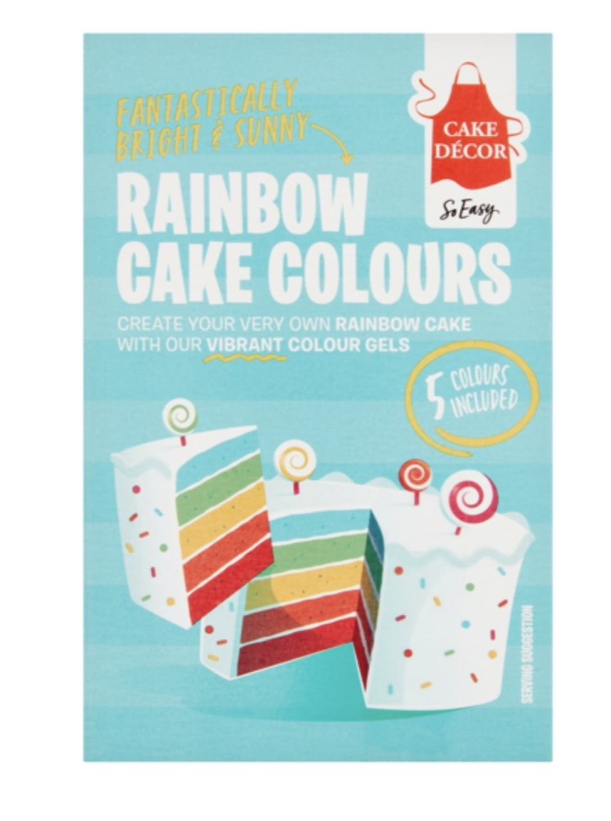 Cake Decor Rainbow Cake Colours Kit 50G
