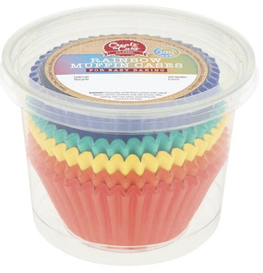 Create A Cake Rainbow Muffin Cases 100