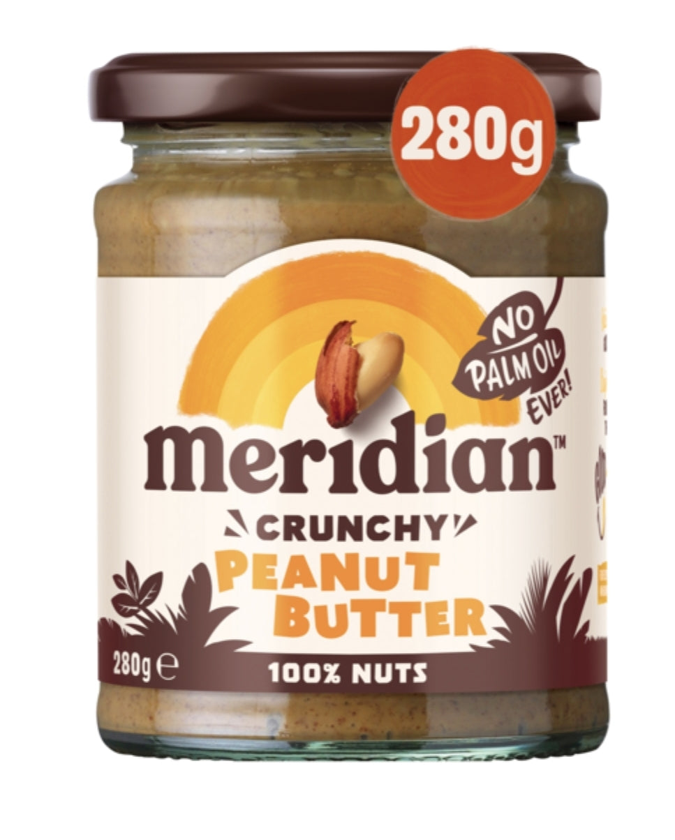 Meridian Peanut Butter Crunchy 100% Nuts 280G