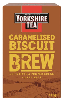 Yorkshire Tea Caramelised Biscuit Brew 40 Tea Bags 112g