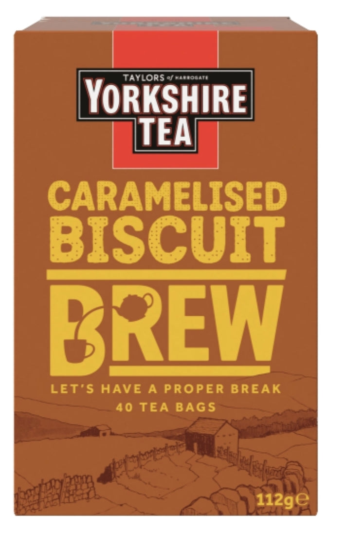 Yorkshire Tea Caramelised Biscuit Brew 40 Tea Bags 112g