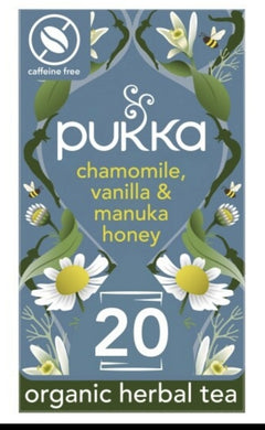 Pukka Organic vanilla & Manuka Tea 20 Tea Bags 32g