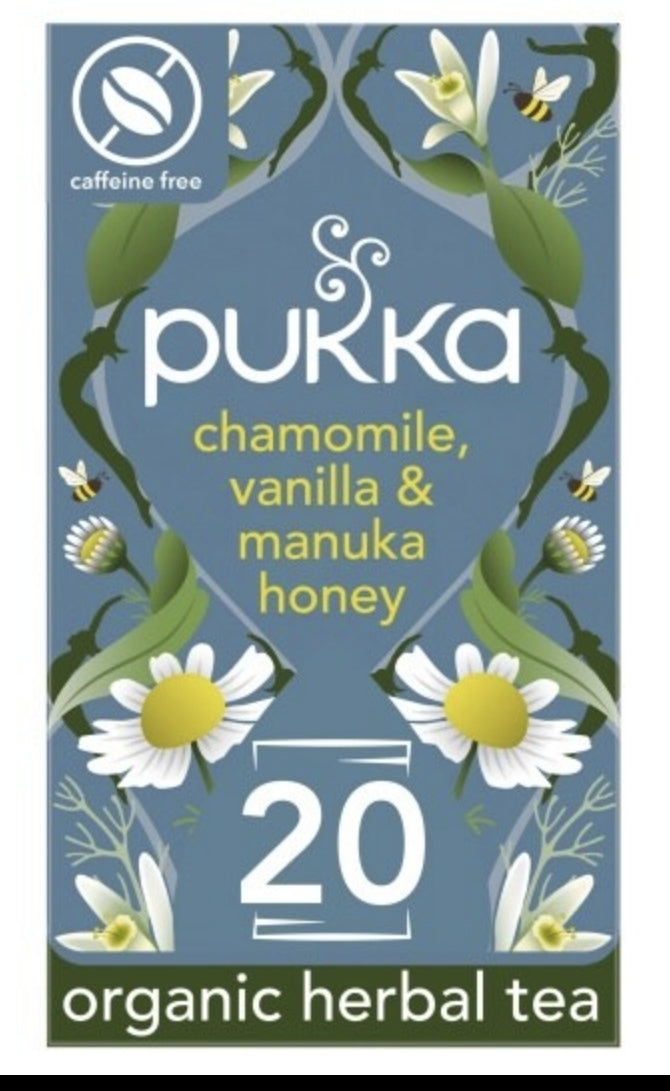 Pukka Organic vanilla & Manuka Tea 20 Tea Bags 32g