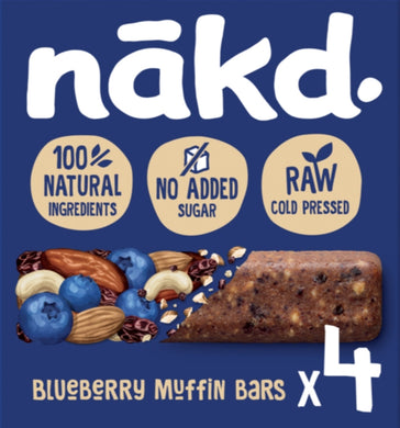 Nakd Blueberry Muffin Fruit & Nut Bars 4X35g