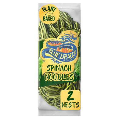 Blue Dragon Spinach Noodles Plant Based 125G