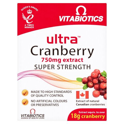 Vitabiotics Ultra Cranberry Tablets X30