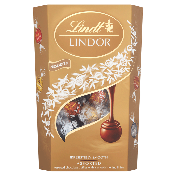 Lindt Lindor Assorted Chocolate Truffle Carton 337G