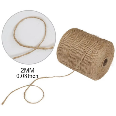Jute String 100m for Gardening 2MM 0.08 Inch
