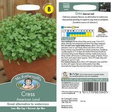 Salad Leaves Cress American Land 1000 Seeds