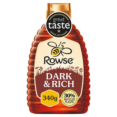 Rowse Squeezy Honey Dark & Rich 340G