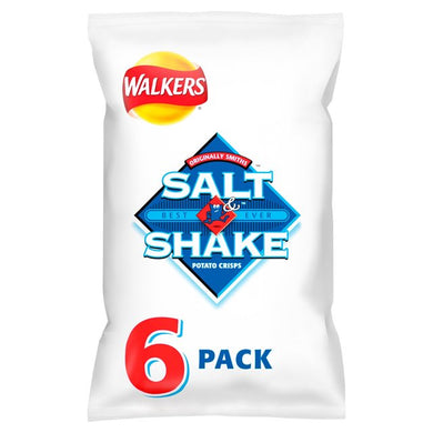Walkers Salt & Shake Multipack Crisps 6 x 24g