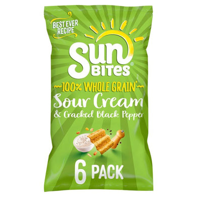 Sunbites Sour Cream Multipack Snacks 6 x 25g