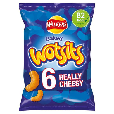 Walkers Wotsits Really Cheesy Multipack Snacks 6 x 16.5g