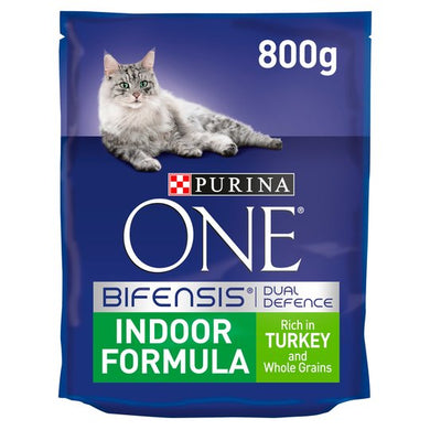Purina One Cat Indoor Formula Turkey W/Grain800g