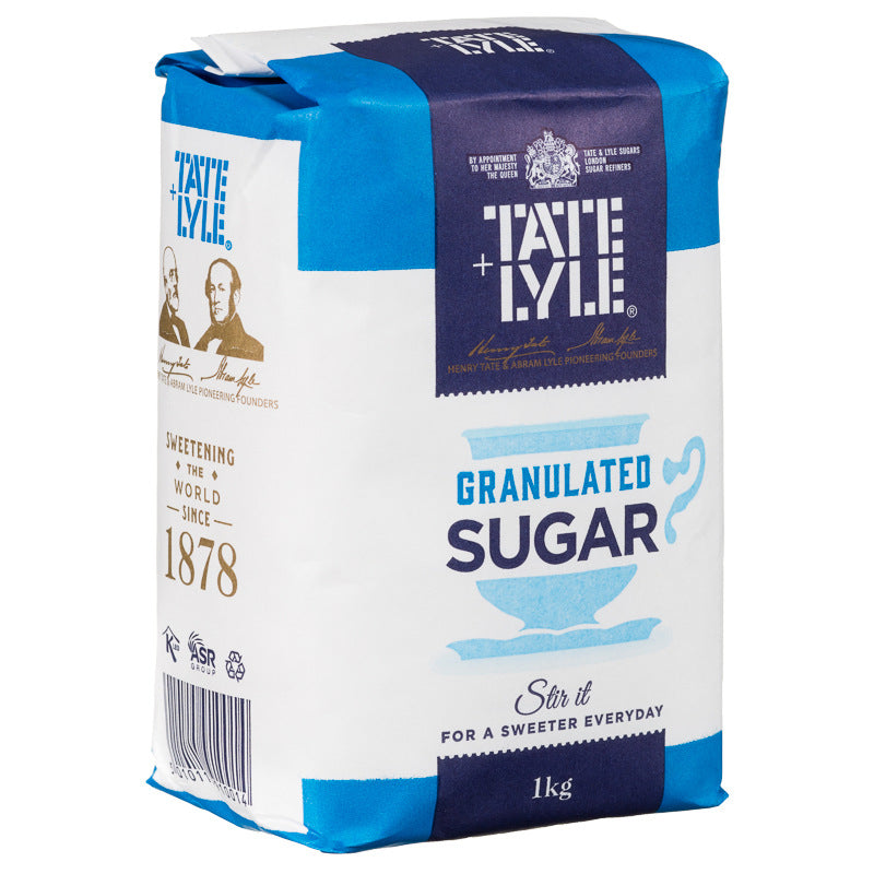Tate & Lyle Granulated Pure Cane Sugar Bag 1kg