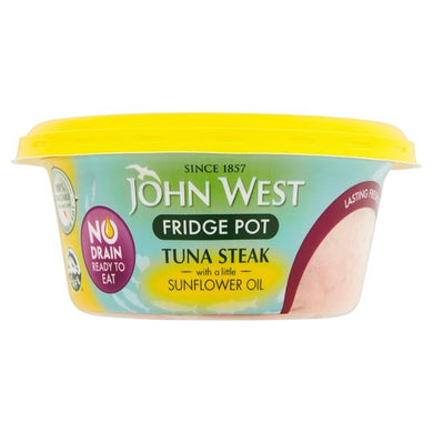 John West No Drain Tuna Steak In Oil Fridge Pot 110G