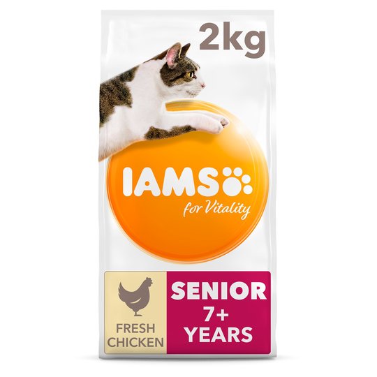 Iams Cat Food Senior 7+ With Fresh Chicken 2Kg