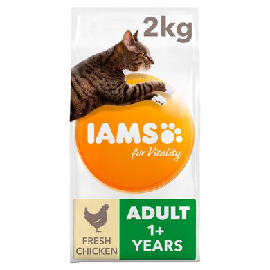 Iams Adult 1+ Cat Food With Fresh Chicken 2Kg