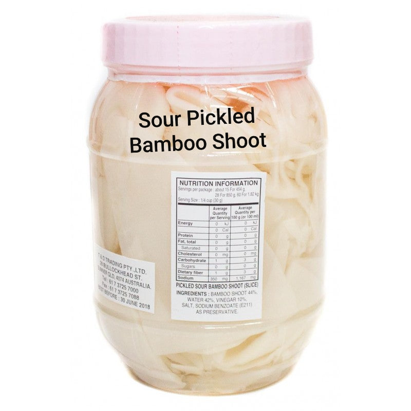 Pickled Sour Sliced Bamboo Shoots. तामा 900g