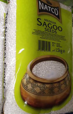 Natco Sago Seeds Medium 1.5kg Sago Pearl , Sabudana