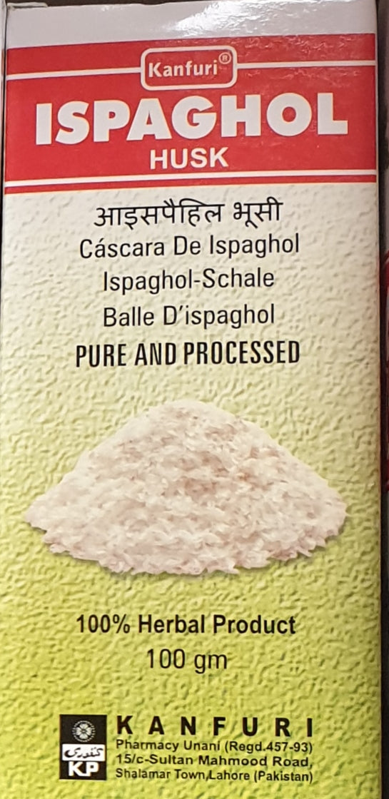Kanfuri ispaghol Husk 100g herbal Product 100%
