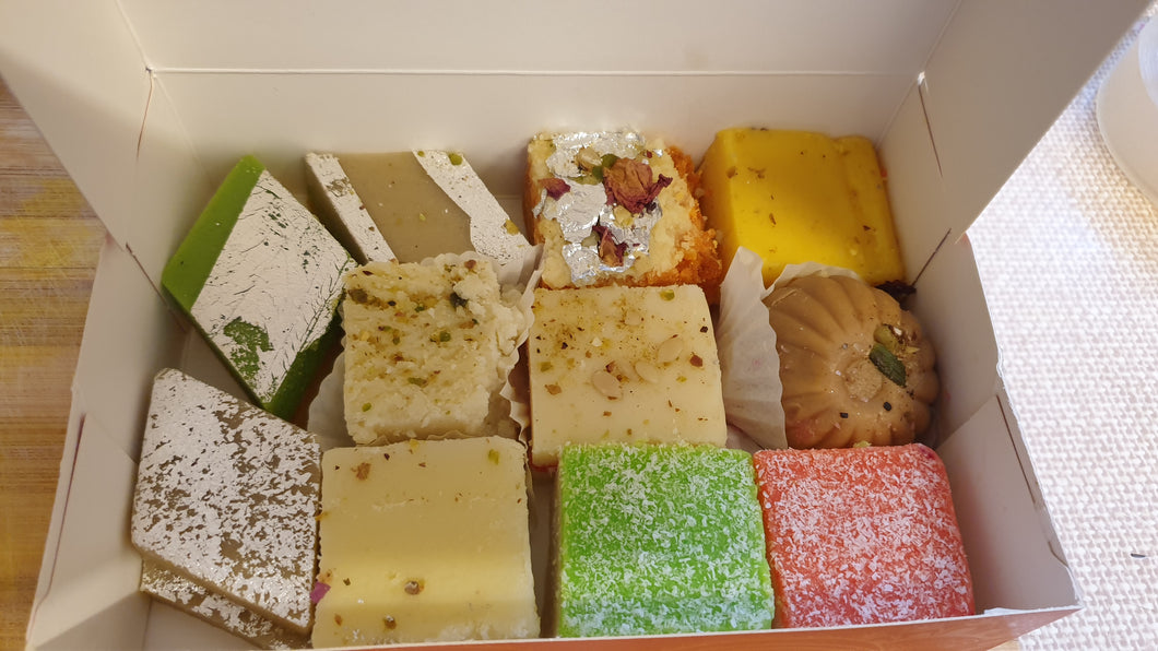 Indian Traditional Mithai mix . Indian sweets