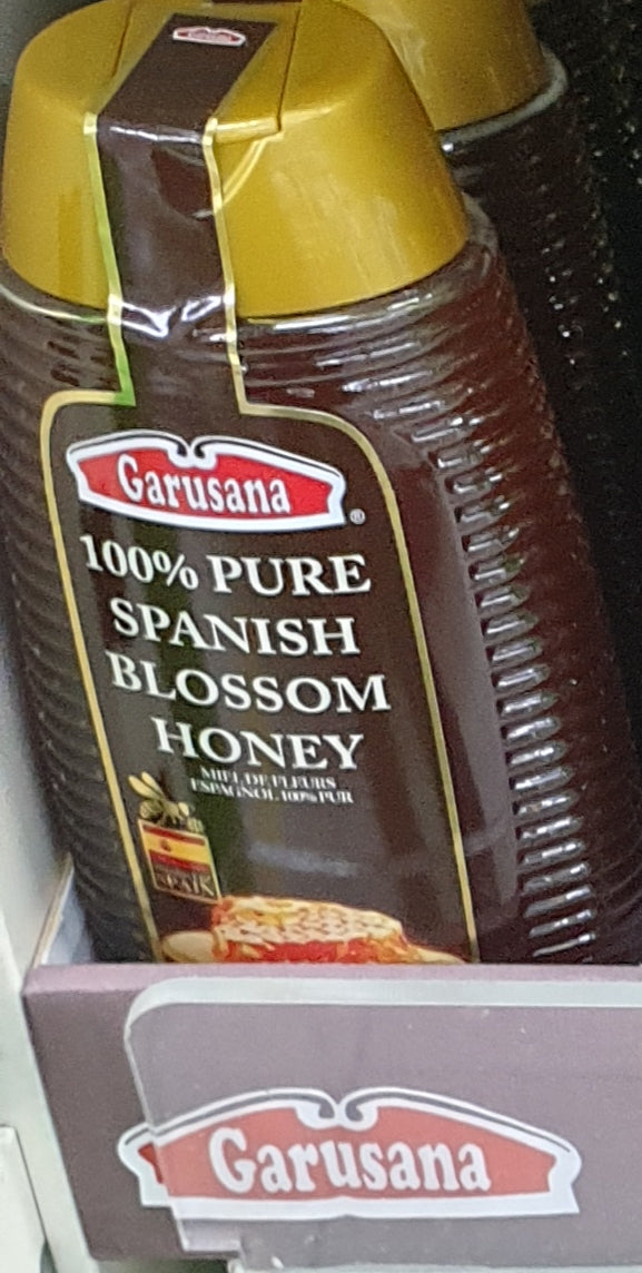 Garusana Blossom Honey Squeezable 100% Pure  Spanish blossom Honey- 350 Grams