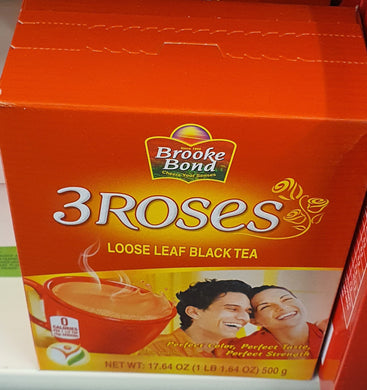 Brooke Bond 3 Roses Loose leaf Black Tea 500g