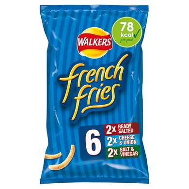 Walkers French Fries Variety Multipack Snacks 6 x 18g