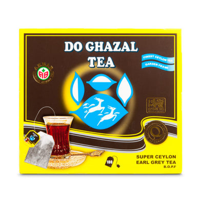 Do Ghazal Earl Grey Pure Ceylon Tea - 100 Tagged Tea Bags