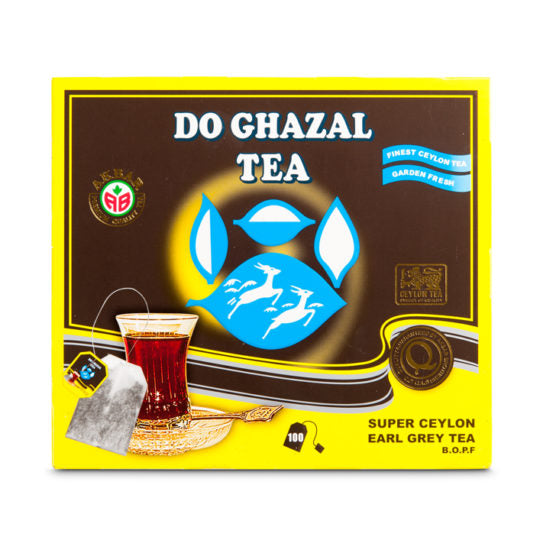 Do Ghazal Earl Grey Pure Ceylon Tea - 100 Tagged Tea Bags