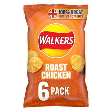 Walkers Roast Chicken Multipack Crisps 6 x 25g