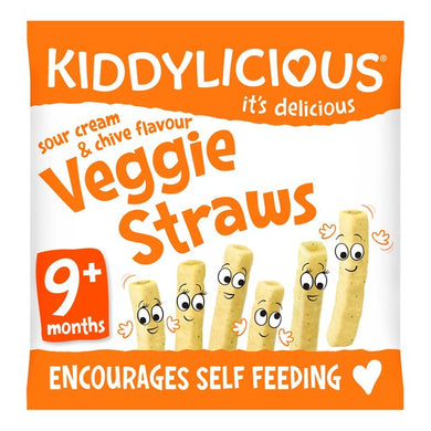 Kiddylicious Sour Cream & Chive Lentil Straws 12g