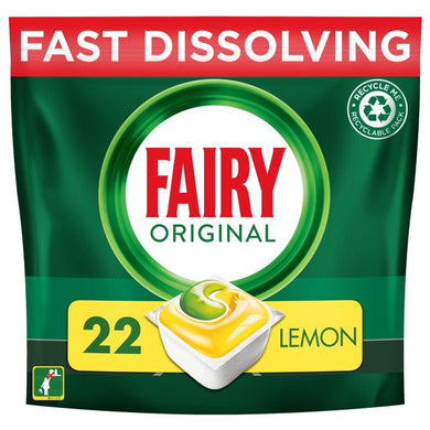 Fairy Original All In One Dishwasher Tablets Lemon 22 pack 22 per pack