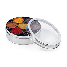 Stainless Steel Masala Dabba Round Spice Box With Clear Top Lid, Wedding Gift  Authentic Spice Box | Size 10