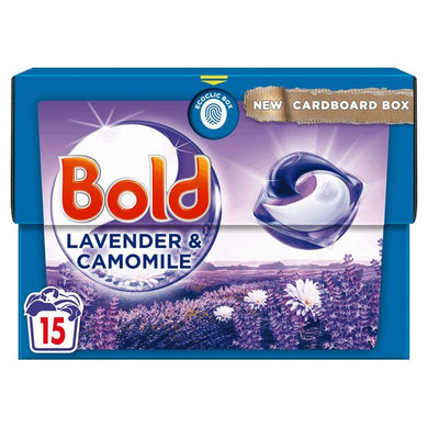 Bold All-in-1 Pods Lavender & Camomile Washing Liquid Capsules 15 per pack