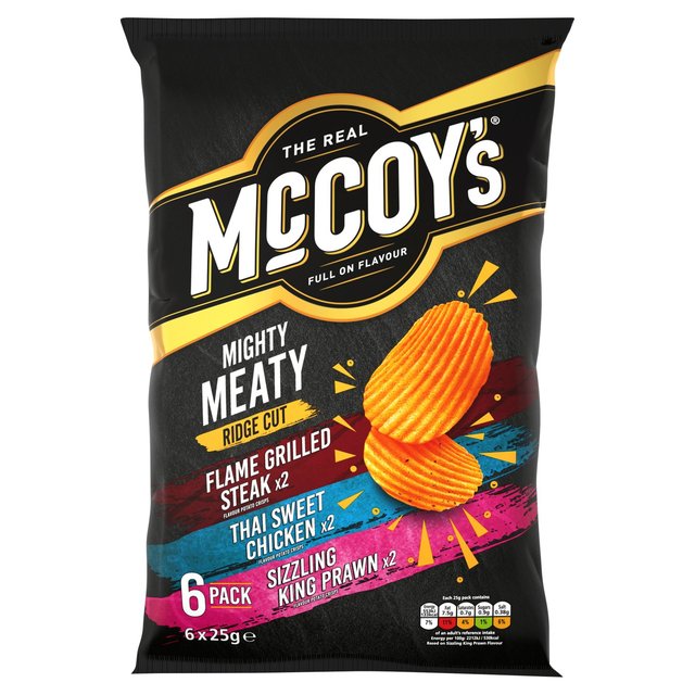 McCoy's Ridge Cut Mighty Meaty 6 x 25g