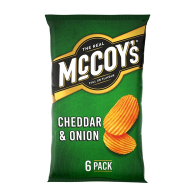 McCoy's Cheddar & Onion Multipack Crisps 6 Pack 6 x 25g