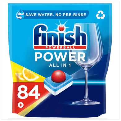 Finish All In One Dishwasher Tablets Lemon 84 per pack