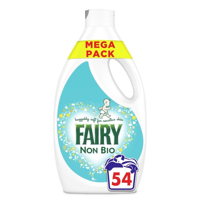 Fairy Non Bio Washing Liquid for Sensitive Skin 54 Washes 1890ml