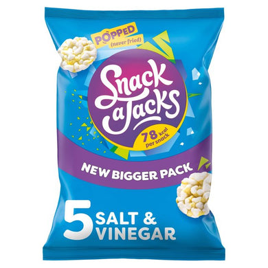 Snack A Jacks Crispy Salt & Vinegar 5 x 19g
