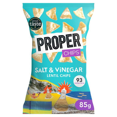 Properchips Salt & Vinegar Lentil Chips 85g