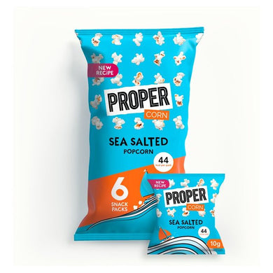 Propercorn Lightly Sea Salted Popcorn 6 x 10g