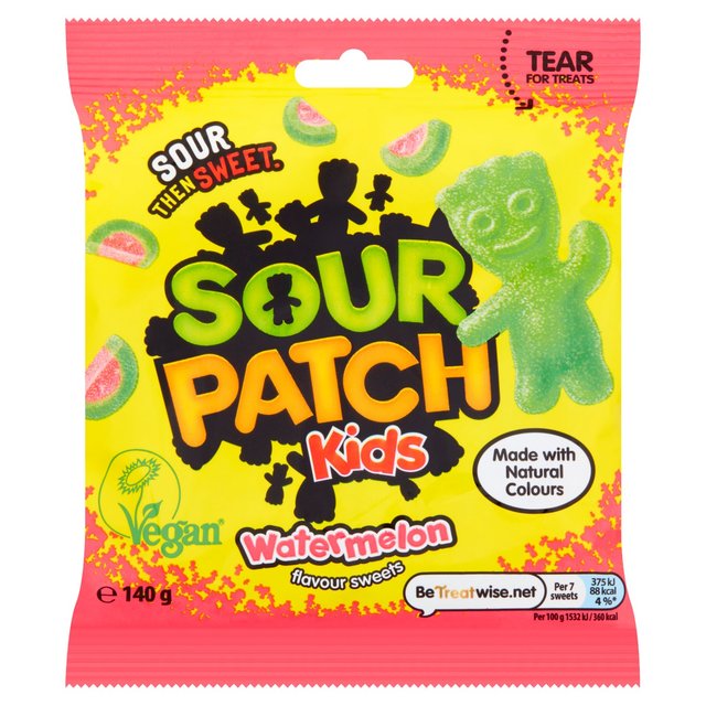 Sour Patch Kids Watermelon Flavour Sweets Bag 140g