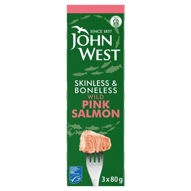 John West Pink Salmon 3 x 80g