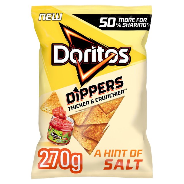 Doritos Dippers A Hint Of Salt Tortilla Chips 270g