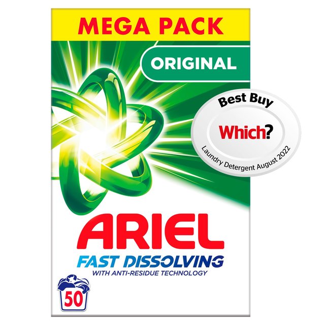 Ariel Original Washing Powder 50 Washes 3.25kg