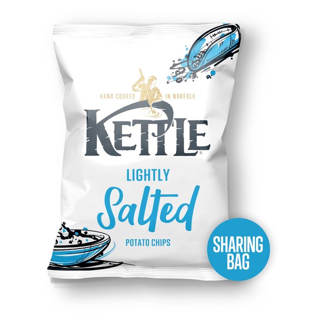 Kettle Chips Lightly Salted Sharing Crisps 130g